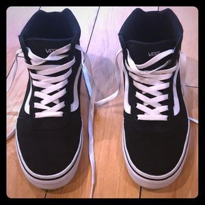 Vans Off the Wall black high tops. Women’s size 8.